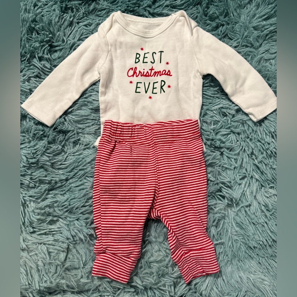 Carter's Festive White and Red Matching Set